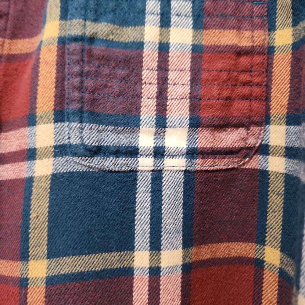 North face men plaid button up flannel shirt long sleeve medium - Picture 4 of 9